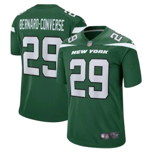 Jarrick bernard converse new york jets nike game jersey Gotham green