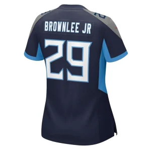 Jarvis brownlee jr. tennessee titans nike womens game jersey Navy L