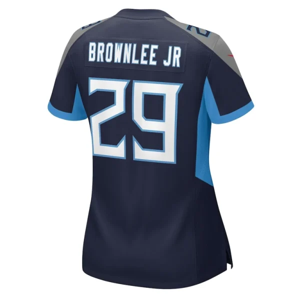 Jarvis brownlee jr. tennessee titans nike womens game jersey Navy L