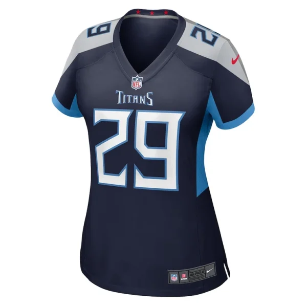 Jarvis brownlee jr. tennessee titans nike womens game jersey Navy M