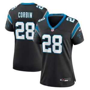 Jashaun corbin carolina panthers nike womens team game jersey Black