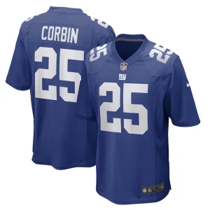 Jashaun corbin new york giants nike game player jersey Royal