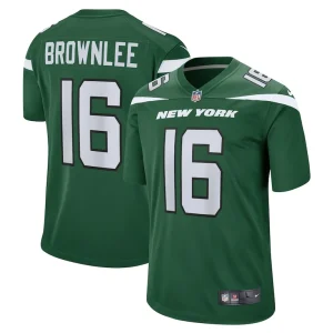 Jason brownlee new york jets nike game jersey Gotham green
