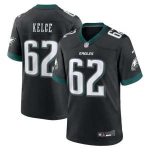 Jason kelce philadelphia eagles nike alternate game jersey Black