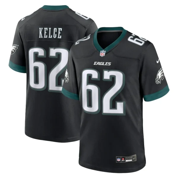 Jason kelce philadelphia eagles nike alternate game jersey Black
