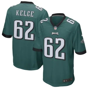 Jason kelce philadelphia eagles nike game jersey Midnight green