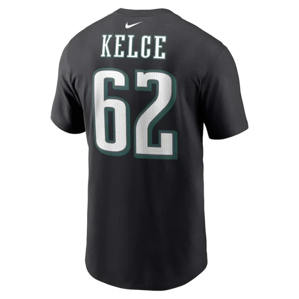 Jason kelce philadelphia eagles nike player name number t shirt Black L