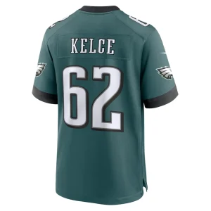 Jason kelce philadelphia eagles nike team game jersey Midnight green L
