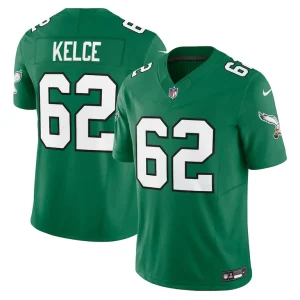 Jason kelce philadelphia eagles nike vapor f.u.s.e. limited jersey Kelly green
