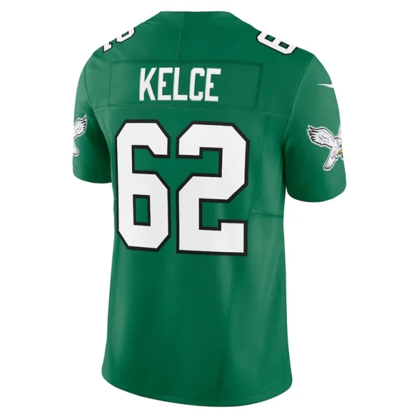 Jason kelce philadelphia eagles nike vapor f.u.s.e. limited jersey Kelly green L