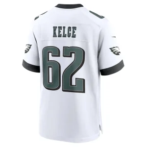 Jason kelce philadelphia eagles nike white game jersey White L