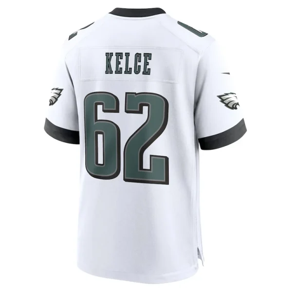 Jason kelce philadelphia eagles nike white game jersey White L