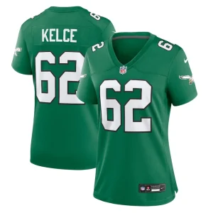 Jason kelce philadelphia eagles nike womens player jersey Kelly green