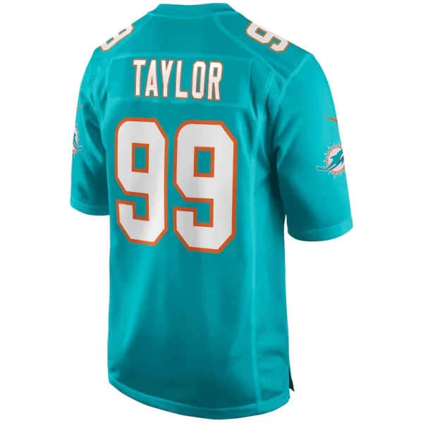 Jason taylor miami dolphins nike game retired player jersey Aqua L