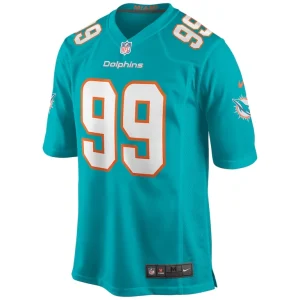 Jason taylor miami dolphins nike game retired player jersey Aqua M