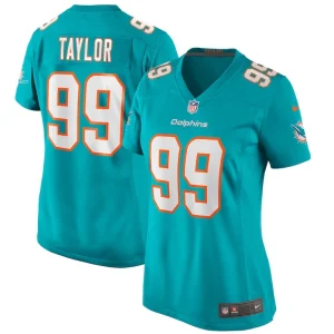 Jason taylor miami dolphins nike womens game retired player jersey Aqua
