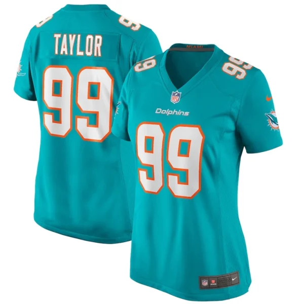 Jason taylor miami dolphins nike womens game retired player jersey Aqua