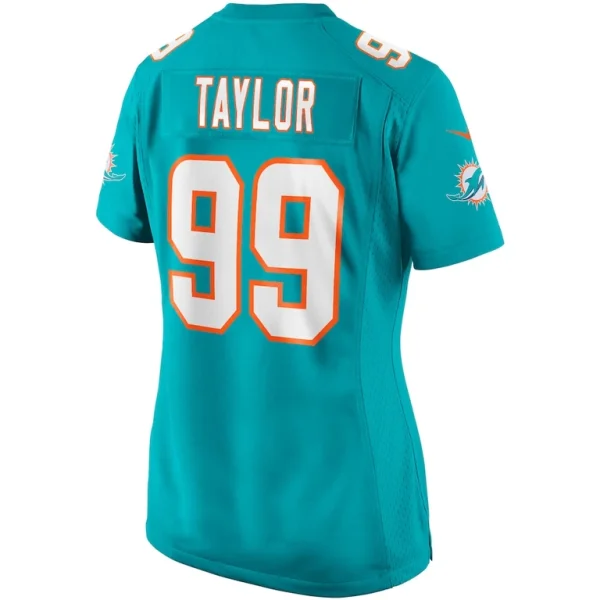 Jason taylor miami dolphins nike womens game retired player jersey Aqua L