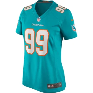 Jason taylor miami dolphins nike womens game retired player jersey Aqua M