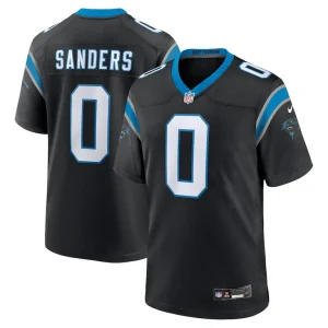 Jatavion sanders carolina panthers nike game jersey Black