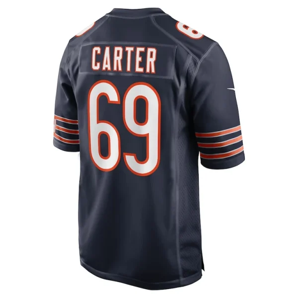 Jatyre carter chicago bears nike game player jersey Navy L