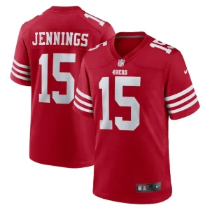 Jauan jennings san francisco 49ers nike game jersey Scarlet