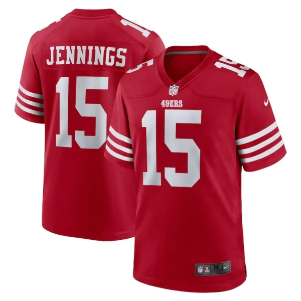 Jauan jennings san francisco 49ers nike game jersey Scarlet