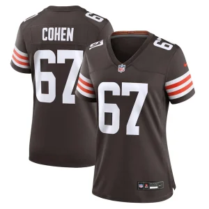Javion cohen cleveland browns nike womens game jersey Brown