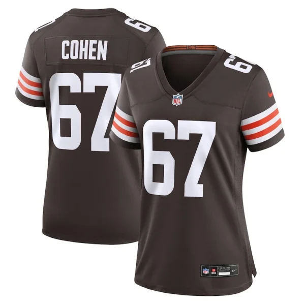 Javion cohen cleveland browns nike womens game jersey Brown
