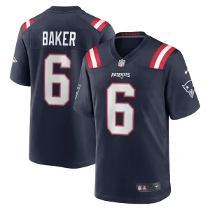 Javon baker new england patriots nike team game jersey Navy