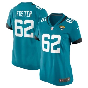 Javon foster jacksonville jaguars nike womens game jersey Teal
