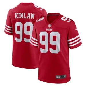 Javon kinlaw san francisco 49ers nike team player game jersey Scarlet