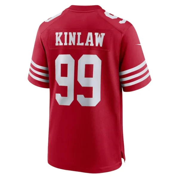 Javon kinlaw san francisco 49ers nike team player game jersey Scarlet L