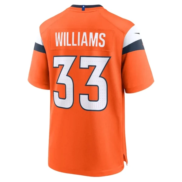 Javonte williams denver broncos nike mile high collection game jersey Orange L