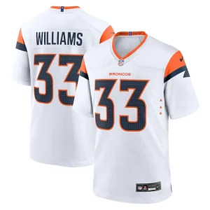 Javonte williams denver broncos nike mile high collection game jersey White