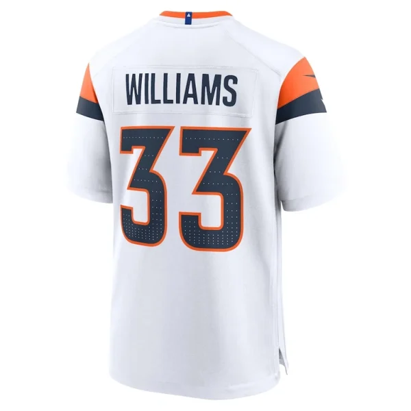 Javonte williams denver broncos nike mile high collection game jersey White L