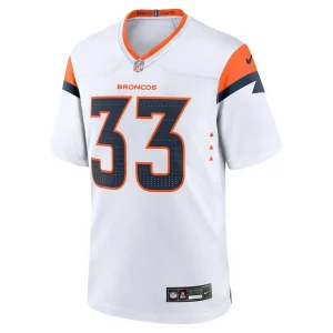 Javonte williams denver broncos nike mile high collection game jersey White M