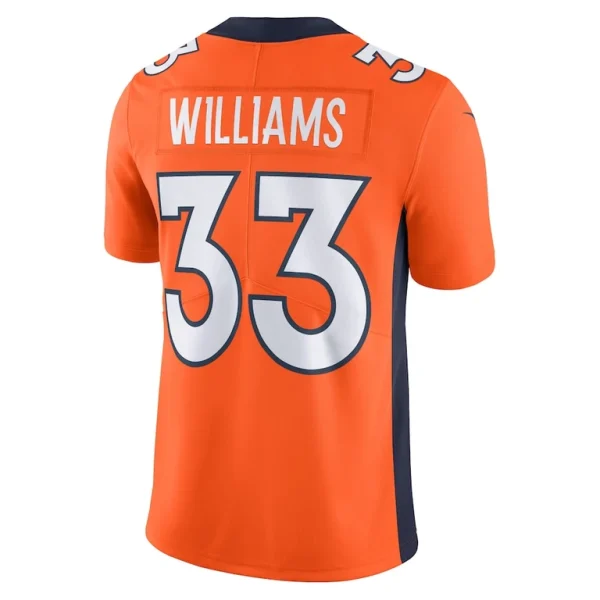 Javonte williams denver broncos nike vapor untouchable limited jersey Orange L
