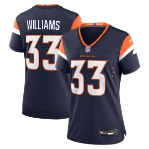 Javonte williams denver broncos nike womens mile high collection alternate game jersey Navy
