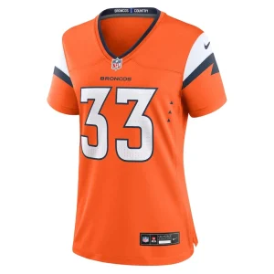Javonte williams denver broncos nike womens mile high collection game jersey Orange M