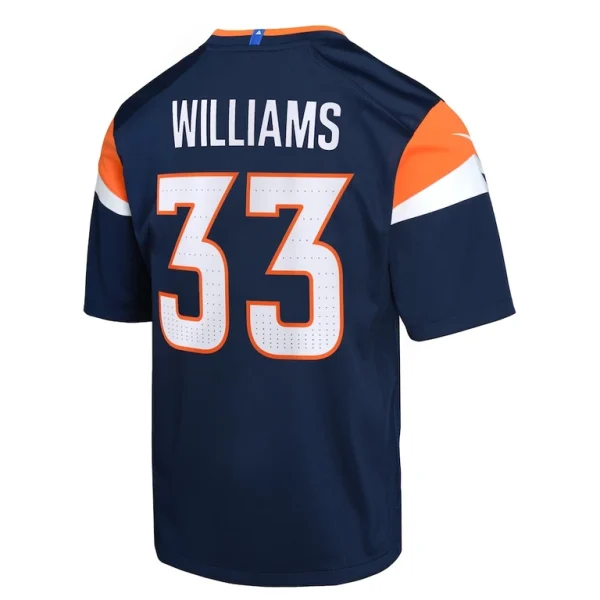 Javonte williams denver broncos nike youth mile high collection game jersey Navy Yth L