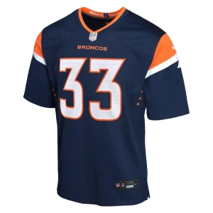 Javonte williams denver broncos nike youth mile high collection game jersey Navy Yth M