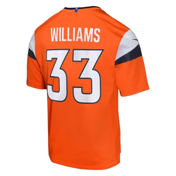 Javonte williams denver broncos nike youth mile high collection game jersey Orange Yth L
