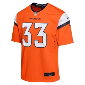 Javonte williams denver broncos nike youth mile high collection game jersey Orange Yth M