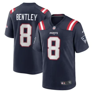 Jawhaun bentley new england patriots nike game player jersey Navy