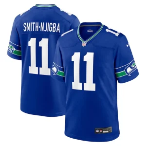 Jaxon smith njigba seattle seahawks nike throwback player game jersey Royal
