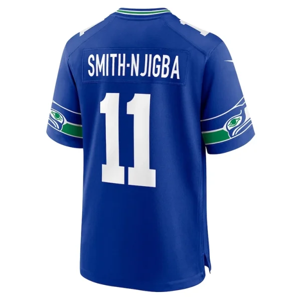 Jaxon smith njigba seattle seahawks nike throwback player game jersey Royal L