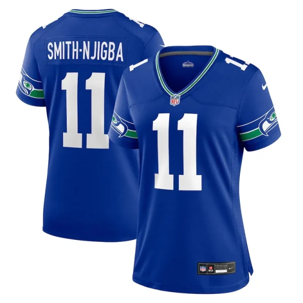 Jaxon smith njigba seattle seahawks nike womens throwback player game jersey Royal