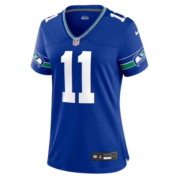 Jaxon smith njigba seattle seahawks nike womens throwback player game jersey Royal M