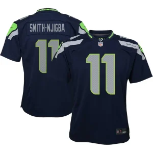 Jaxon smith njigba seattle seahawks nike youth game jersey Navy